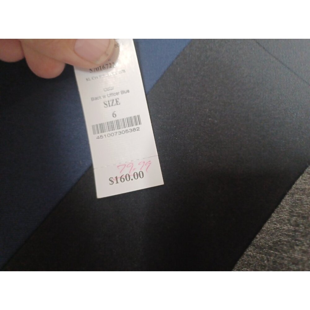 White House Black Market Sleeveless Sheath Dress 6 Black Blue Gr Style 570167224 - Picture 4 of 8